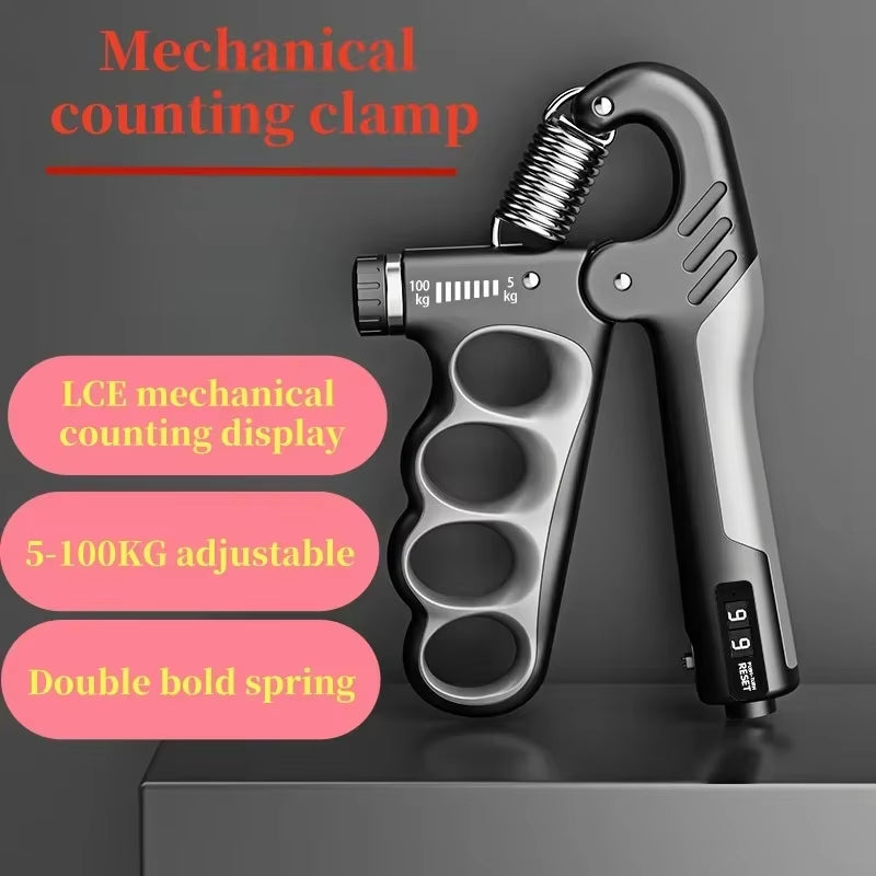 5-100Kg Adjustable Grip Strengthener Device for Hand Strength Exercise