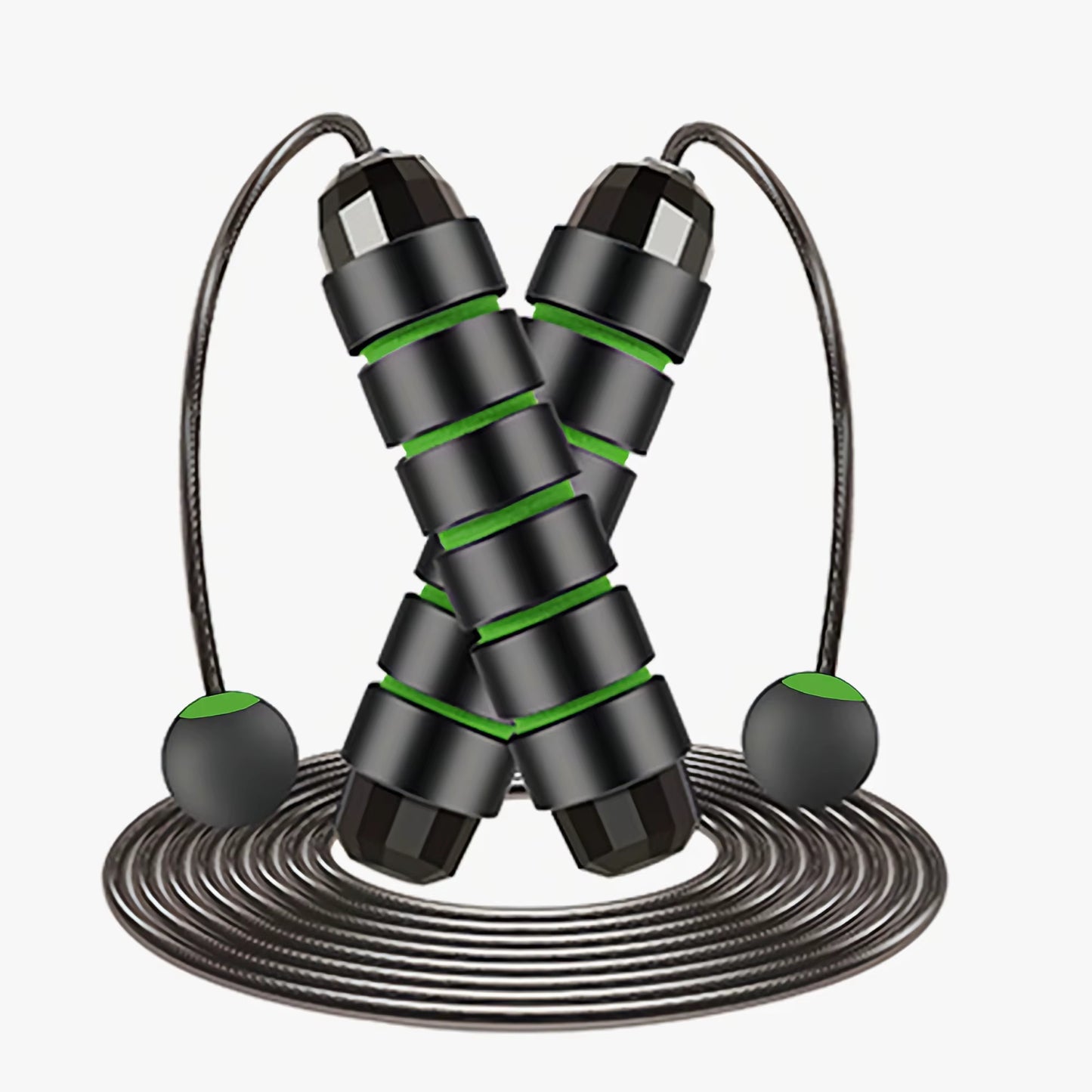 Adjustable Tangle-Free Speed Wire skipping Rope Workout with Foam Handles for Fitness Home Workouts and fat loss