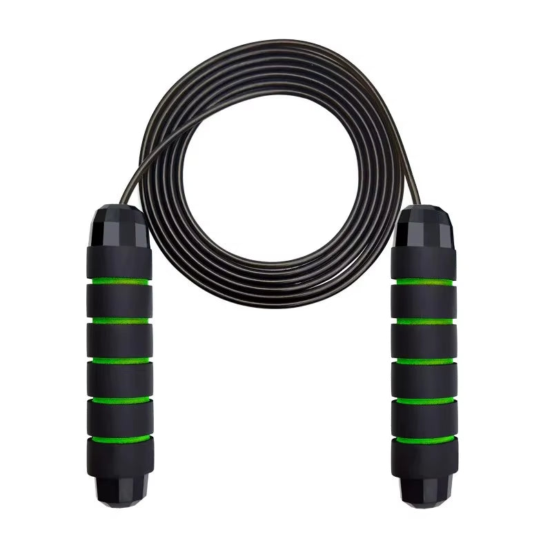 Adjustable Tangle-Free Speed Wire skipping Rope Workout with Foam Handles for Fitness Home Workouts and fat loss