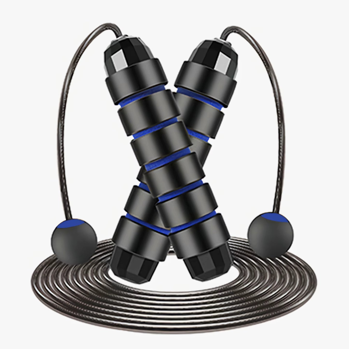 Adjustable Tangle-Free Speed Wire skipping Rope Workout with Foam Handles for Fitness Home Workouts and fat loss